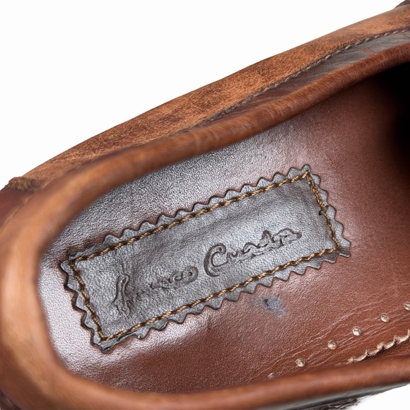 Franco Cuadra Shoes Mens Size 27.5 Brown Leather Loafers Slip‎ On Shoes main image 10